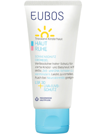 EUBOS HAUT RUHE SONNENSCHUTZ CREMEGEL LSF 30 + UVA