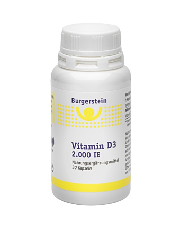 BURGERSTEIN Vitamin D3 2.000 IE Kapseln
