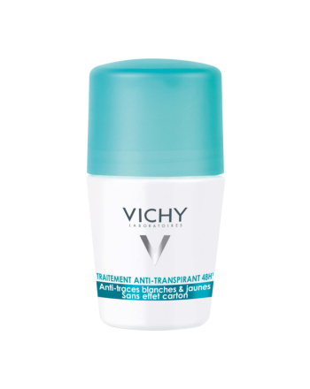 VICHY Deodorant Roll-On Anti-Transpirant 48 h, Anti weiße & gelbe Flecken