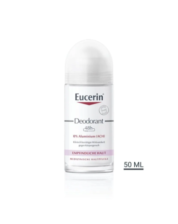Eucerin Deodorant Roll-on Empfindliche Haut 24h 0% Aluminium