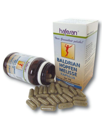 Hafesan Baldrian Hopfen Melissen Kapseln 60 Stück