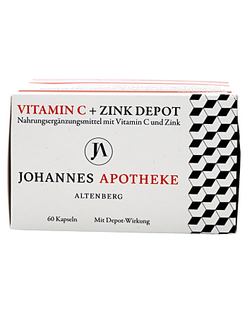 Johannes Apotheke Vitamin C + Zink Depot Kapseln 