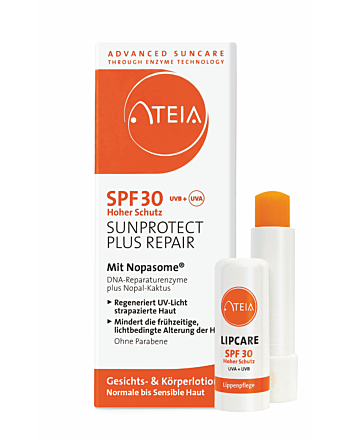 ATEIA® SPF 30 SUNPROTECT PLUS REPAIR + LIPCARE SPF 30