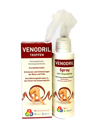 Venodril Tropfen + gratis Spray 