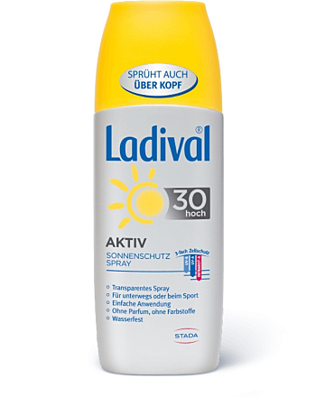 LADIVAL Aktiv Transparentes Sonnenschutz Spray LSF 30