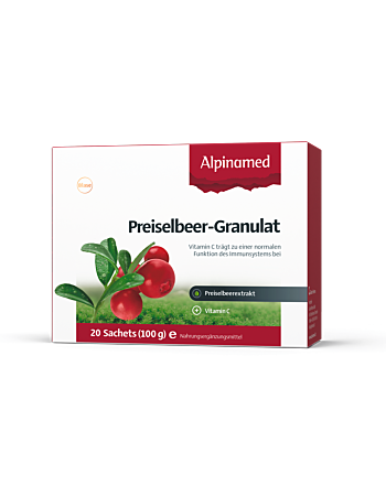 Alpinamed Preiselbeer Granulat 20 Beutel