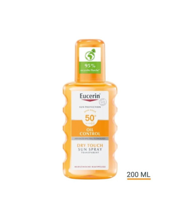 Eucerin Sun Body Oil Control Dry Touch Spray Transparent LSF 50
