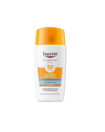 EUCERIN Sun Face Hydro Protect Ultraleichtes Fluid LSF 50+ Getönt Mittel