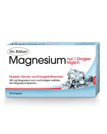 Dr. Böhm® Magnesium nur 1 Dragee täglich