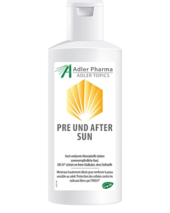 Adler Pre und After Sun Gel  mit Aloe Vera und OM24