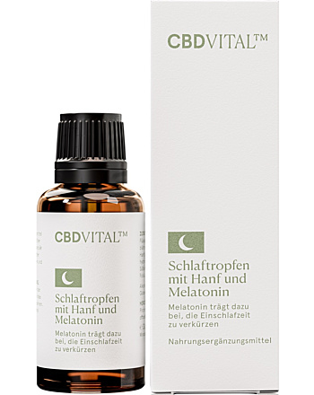 CBD Vital Schlaftropfen mit Hanf und Melatonin