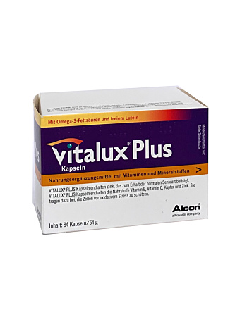 Vitalux plus + 10mg Lutein + Omega 3