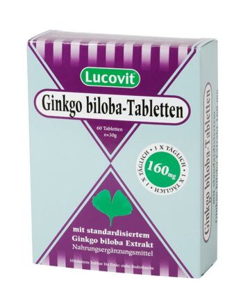 Lucovit Ginkgo Biloba Tabletten 160mg 60 Stück