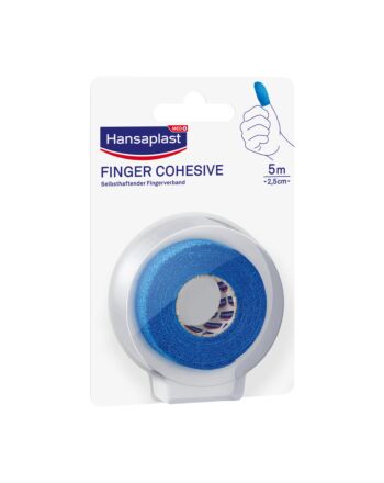 Hansaplast Selbsthaftender Fingerverband 2,5CM X 5M Blau