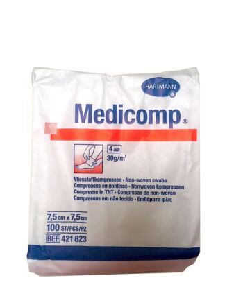 Medicomp Tupfer unsteril 7,5x7,5cm 100 Stk