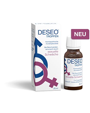 DESEO® Tropfen – die Arzneispezialität bei sexueller Schwäche 