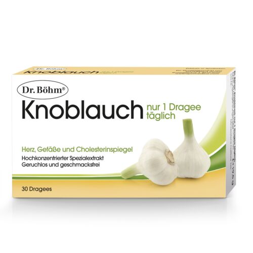 Dr. Böhm Knoblauch nur 1 Dragee täglich