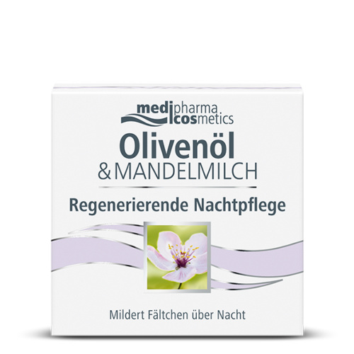 medipharma OLIVENÖL&MANDELMILCH  REGENERIERENDE NACHTPFLEGE
