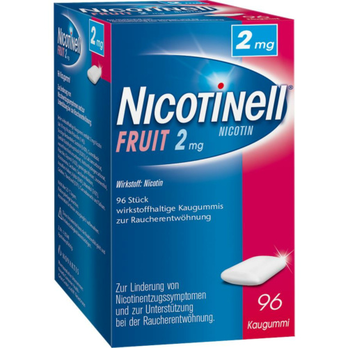 Nicotinell Kaugummi fruit 2mg-96 Stück