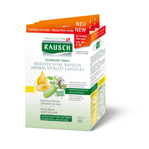 Rausch Schweizer Kräuter Vital Kapseln 3-Monats-Packung 2x90Stk.