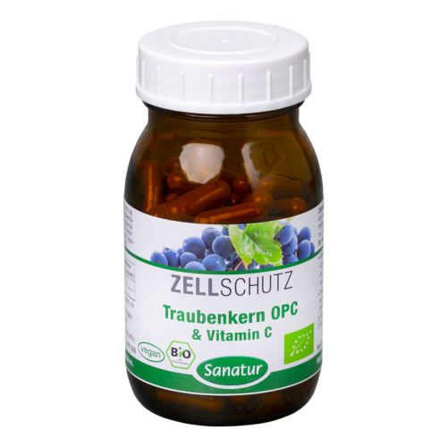 SANATUR Traubenkern OPC & Vitamin C Kapseln