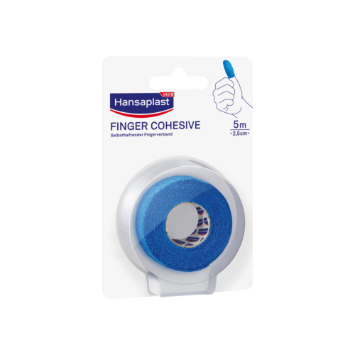 Hansaplast Selbsthaftender Fingerverband 2,5CM X 5M Blau