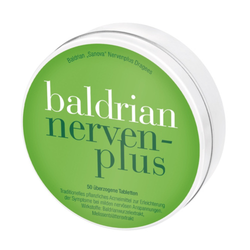 Baldrian „Sanova“ Nervenplus Dragees