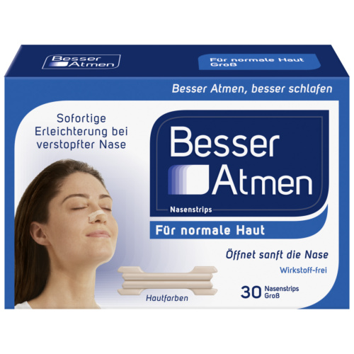 Besser Atmen Nasenstrips Groß Beige