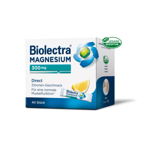 BIOLECTRA® MAGNESIUM 300 MG DIRECT Zitrone