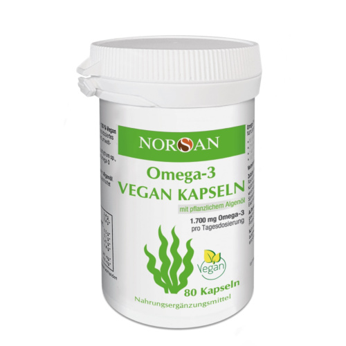 norsan omega 3 vegan Algenöl 80 stk