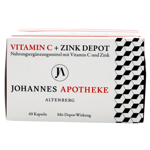 Johannes Apotheke Vitamin C + Zink Depot Kapseln 
