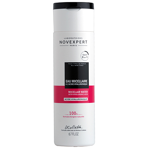 Novexpert Miscellar Water - Gesichtswasser mit Hyaluron 3 in 1