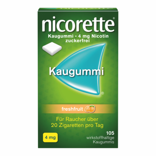Nicorette Kaugummi 4mg-105 Stück-Freshfruit