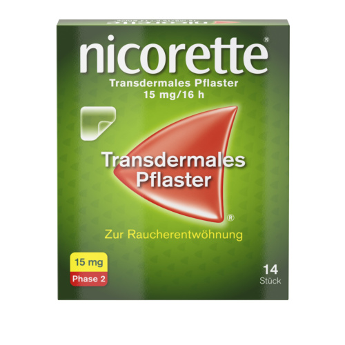 Nicorette transdermales Pflaster 15mg / 16h