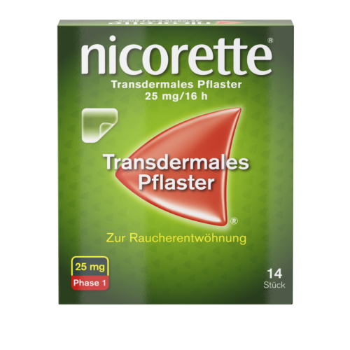 Nicorette transdermales Pflaster 25mg / 16h