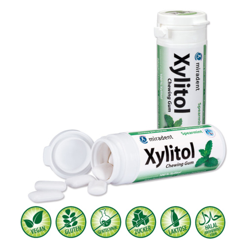 MIRADENT Xylitol Chewing Gum Spearmint 