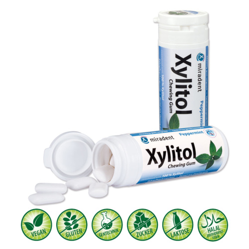 MIRADENT Xylitol Chewing Gum Pfefferminz