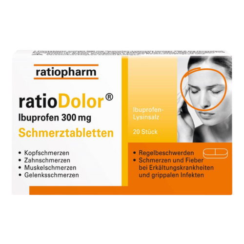 ratioDolor Ibuprofen 300mg Schmerztabletten