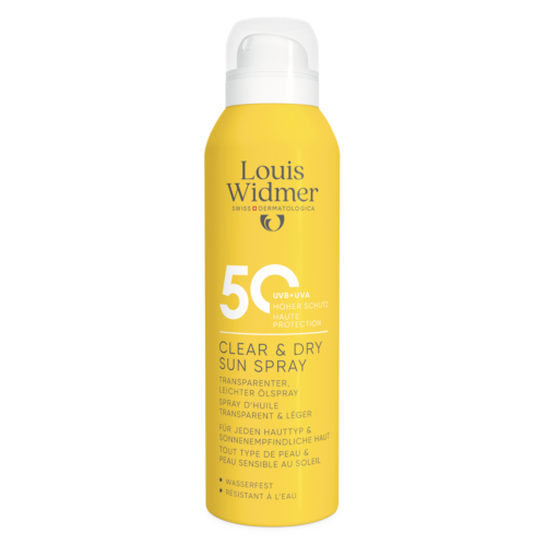 WIDMER Clear & Dry Sun Spray 50 Leicht Parfümiert