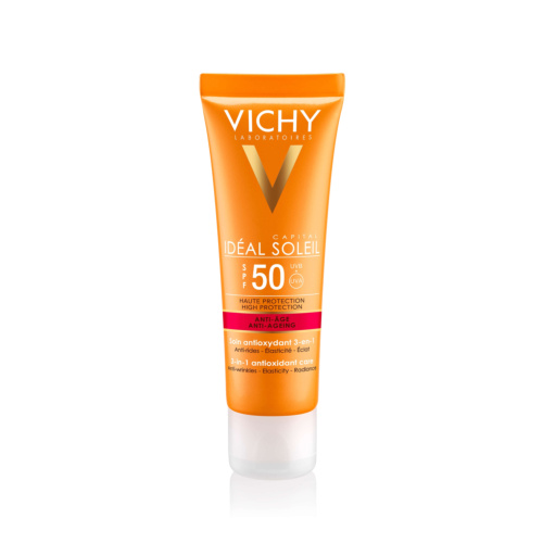 VICHY IDEAL SOLEIL Anti-Age 3-in-1 Antioxidative Sonnenpflege LSF 50