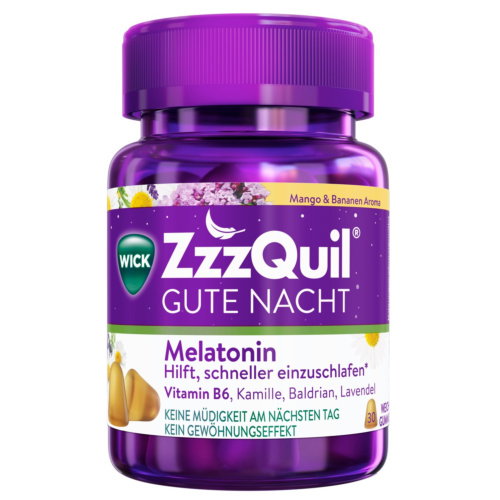 Wick ZzzQuil Gute Nacht Weichgummis Mango-Banane