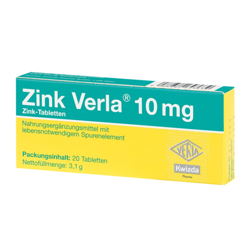 ZINK VERLA 10 mg Tabletten