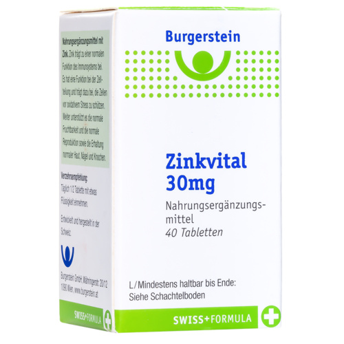 Burgerstein Zink Vital Tabletten 30mg 