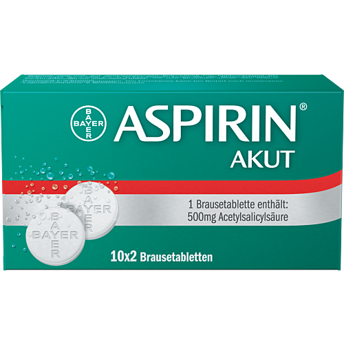Aspirin Akut Migräne Brausetabletten-20 Stück