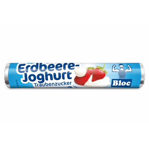 Bloc Traubenzucker Rolle 42g Erdbeere/Joghurt