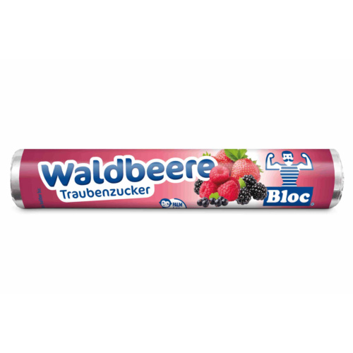 Bloc Traubenzucker Rolle 42g Waldbeere