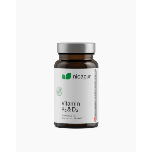 Nicapur Vitamin K2 & D3 Kapseln