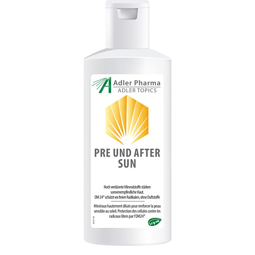 Adler Pre und After Sun Gel  mit Aloe Vera und OM24