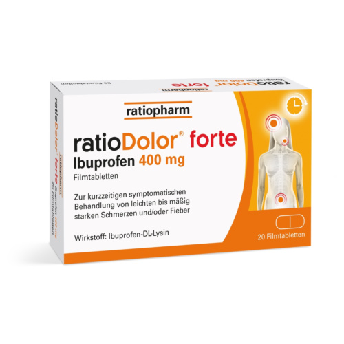 ratioDolor forte Ibuprofen 400 mg Filmtabletten