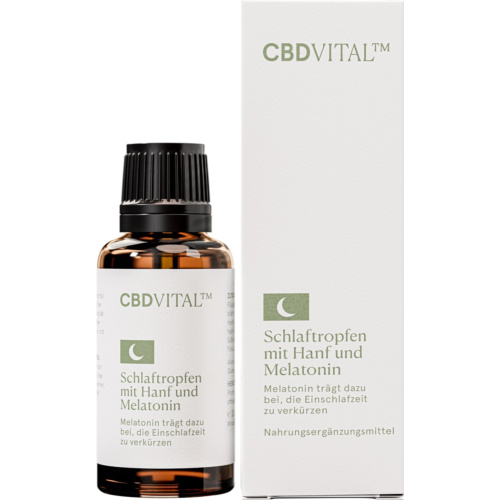 CBD Vital Schlaftropfen mit Hanf und Melatonin